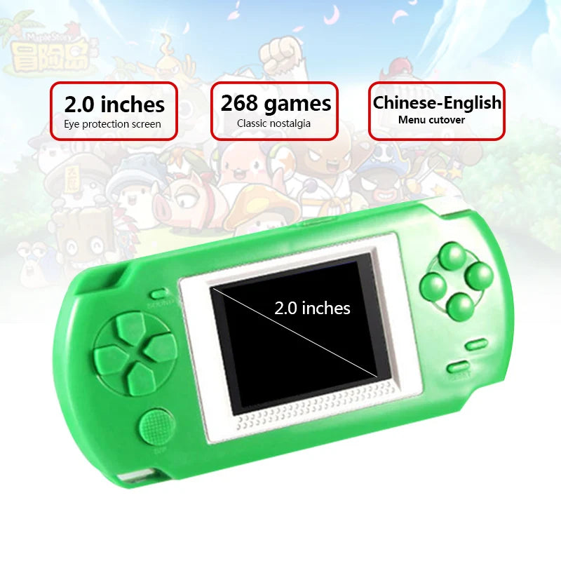 2 Inch Screen Child 502 Color Screen Display Handheld Game Consoles Game Player With 268 Different Games