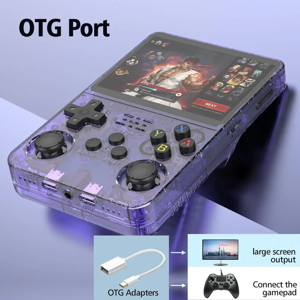 R36S Retro Handheld Game Console 3.5 inch 20000+ Games Preinstalled Emulator Linux System Open Source Portable Games Consoles