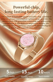 Zordai OD8 Ultra Thin Smart Watch For Women AMOLED Full Screen IP68 Waterproof Lady Watch Sports Fitness Tracker Smartwatch 2024
