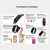 TK71pro Smart Watches For Men Women 1.47" Screen Fitness Tracker Heart Rate Blood Glucose Monitor IP68 Waterproof Smartwatch