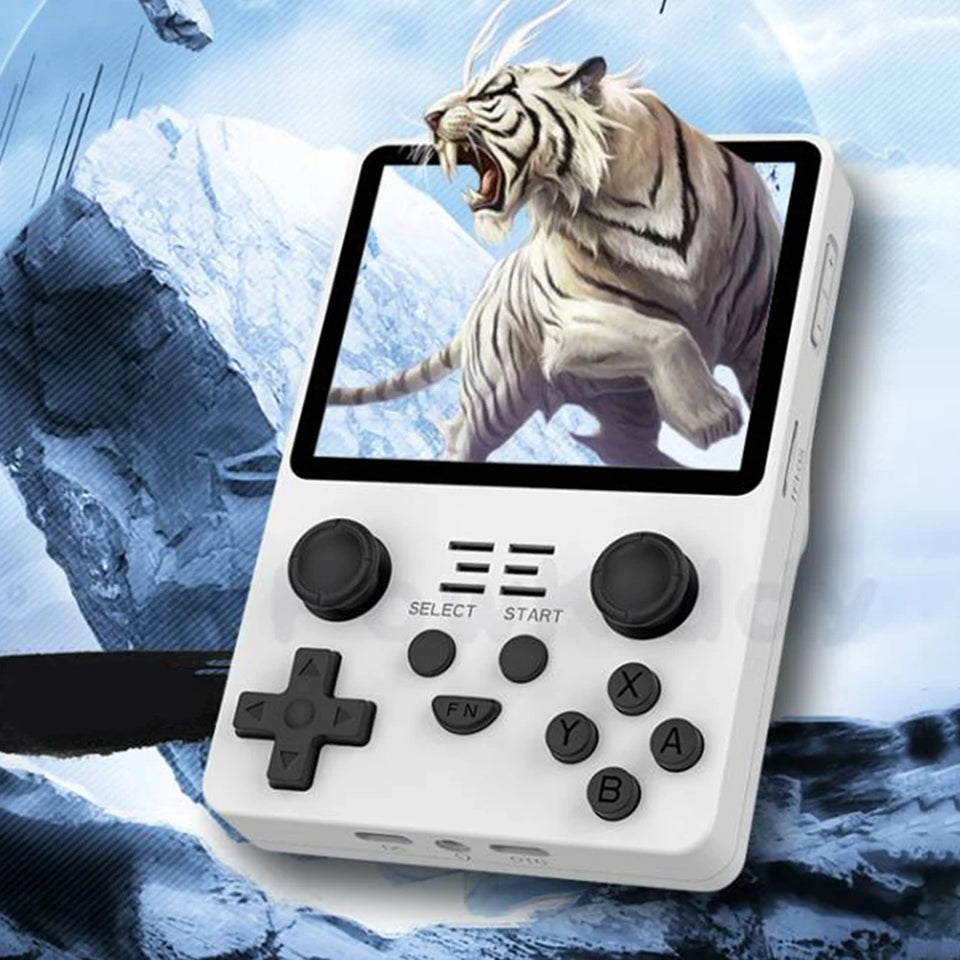 RGB20S Retro Handheld Game Console Open Source System 3.5inch IPS Screen Video Game Console With 16GB Card Add 32/64/128GB