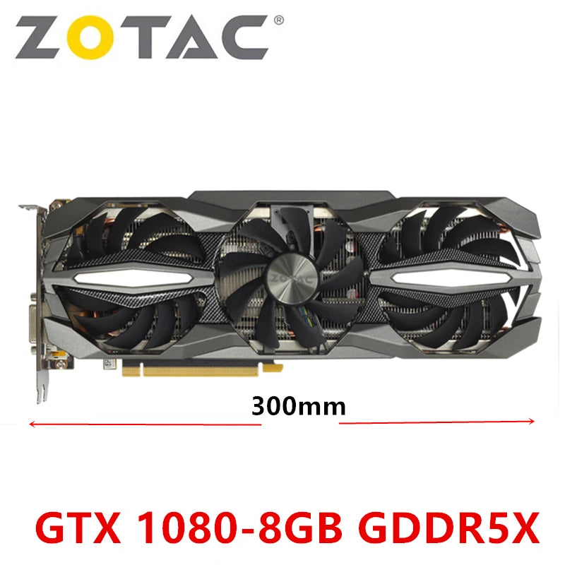 ZOTAC GTX 1080 GTX1080 8GB GPU Graphics Cards GeForce GTX1080 Video Card NVIDIA Computer Game Gaming Desktop PC Office VGA Used