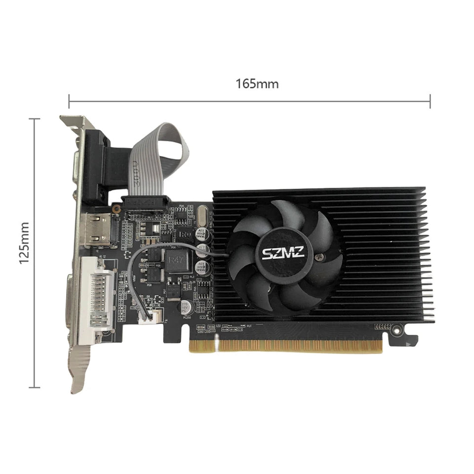 GT730 4GB DDR3 Graphics Card with HDM VGA DVI Port PCI-E2.0 16X Computer Graphics Video Card GT610 1/2GB for Office/Home