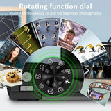 64MP Digital Photo Camera for Photography 4K Video Vlog Camcorder YouTube Webcam Cameras 18X Digital Zoom Camera 3" Flip Screen