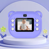 Children Mini Digital Camera Instant Print with 2 Rolls Thermal Print Paper Selfie Video Camera Photo Printing Camera Gifts