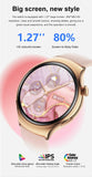 For Huawei IOS Xiaomi Gold Fashion Smart Watch Women GPS Sport Trajectory Heart Rate NFC Bluetooth Call Waterproof Smartwatches
