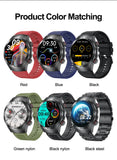 2024 New Non-invasive Blood glucose Smart Watch Blood pressure Blood lipids Uric acid AMOLED HD Screen Laser therapy Smartwatch