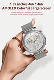 V65 Smartwatch Women 1.32 inch AMOLED Bluetooth Call Smart Watch Custom Dial Watches Heart Rate Tracker For Android iOS Watches