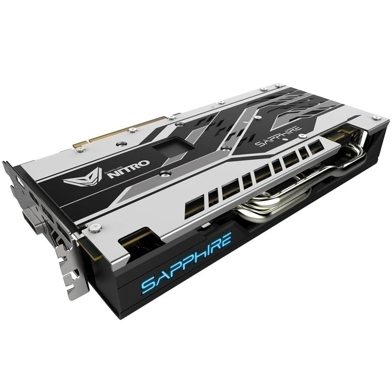 Used SAPPHIRE RX580 8G Nitro 14nm Video Card 2304SP 256Bit GDDR5 Graphics Cards RX 500 RX 580 8GB Nitro+ DP HDMI DVI 2304 SP