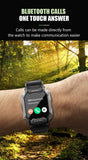 Military Rugged Smart Watch Men Sports Fitness Tracker IP68 Deep Waterproof Heart Rate Oxygen Bluetooth Call Smartwatch 2024 New
