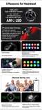 2024 New Non-invasive Blood glucose Smart Watch Blood pressure Blood lipids Uric acid AMOLED HD Screen Laser therapy Smartwatch