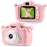 Kids Camera Toys 2 inch Screen HD Cartoon Kids Digital Camera Mini SLR Camera Cute Toy For Children Birthday Christmas Gifts