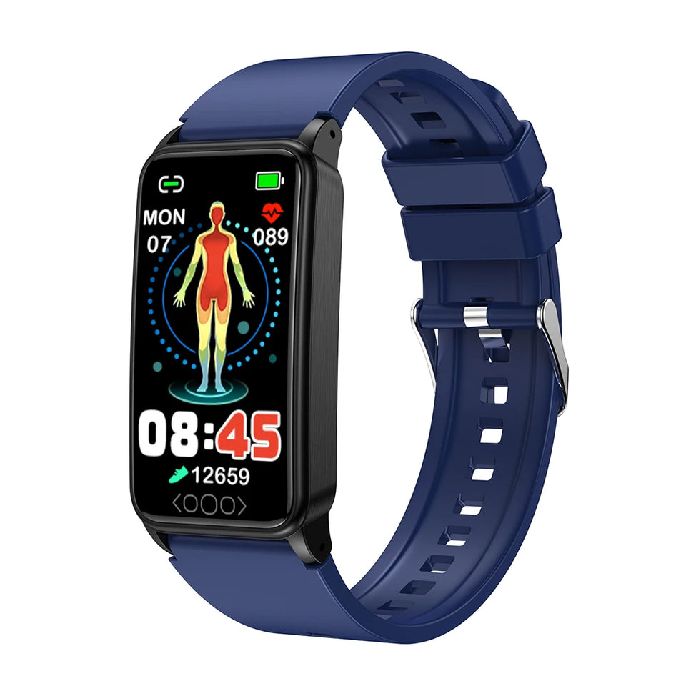TK71pro Smart Watches For Men Women 1.47" Screen Fitness Tracker Heart Rate Blood Glucose Monitor IP68 Waterproof Smartwatch