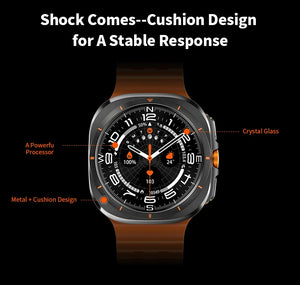 Zordai For Samsung Galaxy Watch Ultra GPS Track Smart Watch Men Amoled Always Display Body Temperature Clock BT Talk Smart Watch