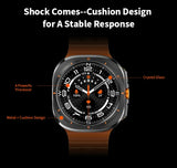 Zordai For Samsung Galaxy Watch Ultra GPS Track Smart Watch Men Amoled Always Display Body Temperature Clock BT Talk Smart Watch
