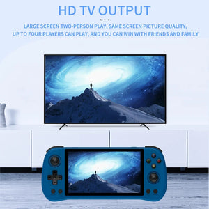 Gamehero POWKIDDY X55 5.5 INCH 1280*720 IPS Screen RK3566 Handheld Game Console Open-Source Retro Console Children's gifts