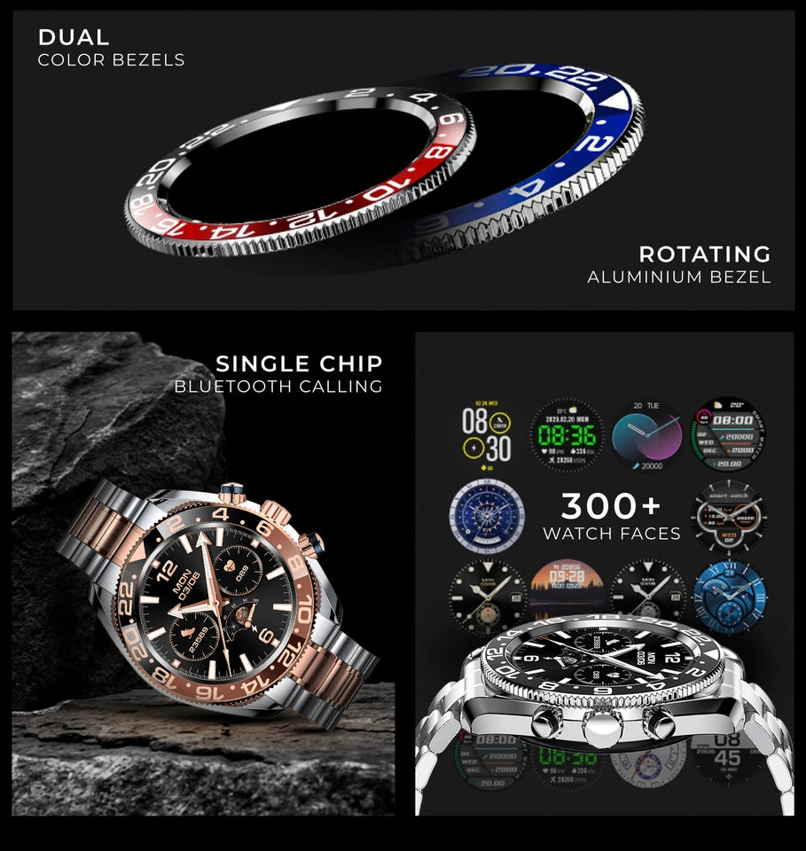 Aiweile AW35 High-end Luxury Man Watch Smart Watch Waterproof Bluetooth Call Digital Sport Business Original pk gts 3 vibe 7 pro