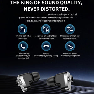 2024 New T95 Smart Watch TWS2 In 1 Bluetooth Earphones HIFI 9D Sound Quality With Built-In Speaker AI Voice Health Monitoring