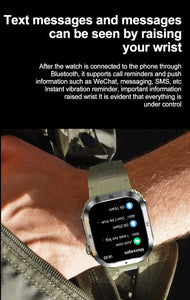 2023 New Full Touch Smart Watch Men For Android Xiaomi Blood Pressure Oxygen Fitness Watch 5 Atm Waterproof Military SmartWatch