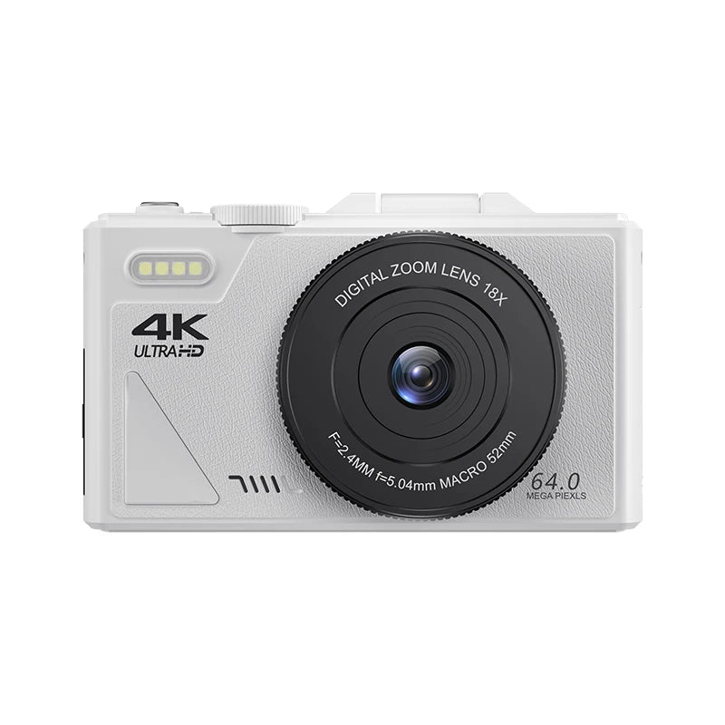 64MP Digital Photo Camera for Photography 4K Video Vlog Camcorder YouTube Webcam Cameras 18X Digital Zoom Camera 3" Flip Screen