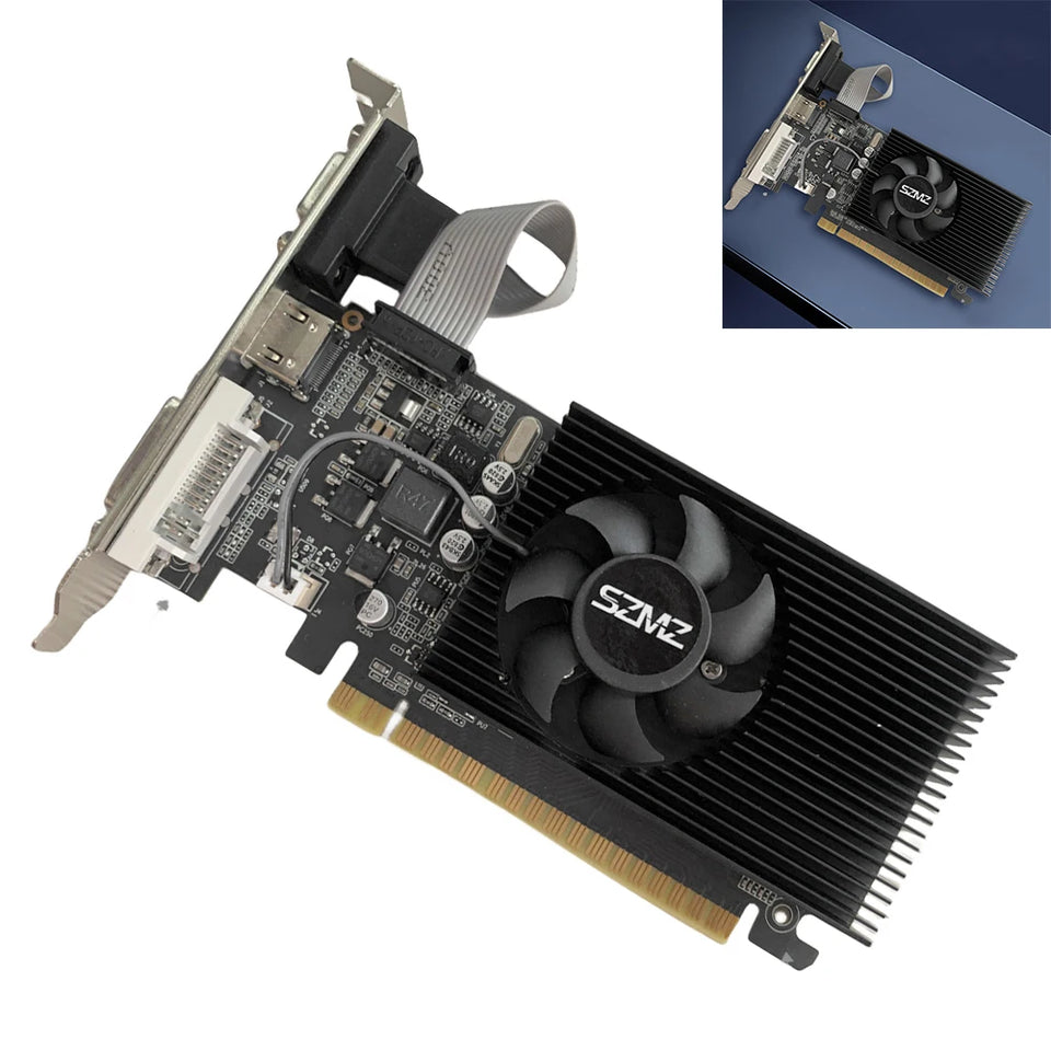 GT730 4GB DDR3 Graphics Card with HDM VGA DVI Port PCI-E2.0 16X Computer Graphics Video Card GT610 1/2GB for Office/Home