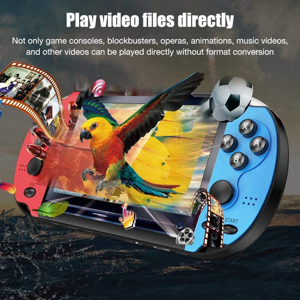 X7 Handheld Game Player 8GB Pocket Video Game Console AV TV Out MP3 MP4 Player Lightweight Game Playing Element