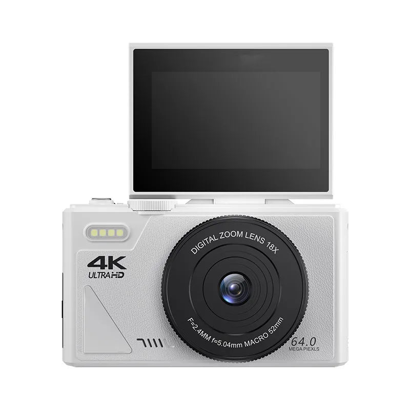 64MP Digital Photo Camera for Photography 4K Video Vlog Camcorder YouTube Webcam Cameras 18X Digital Zoom Camera 3" Flip Screen