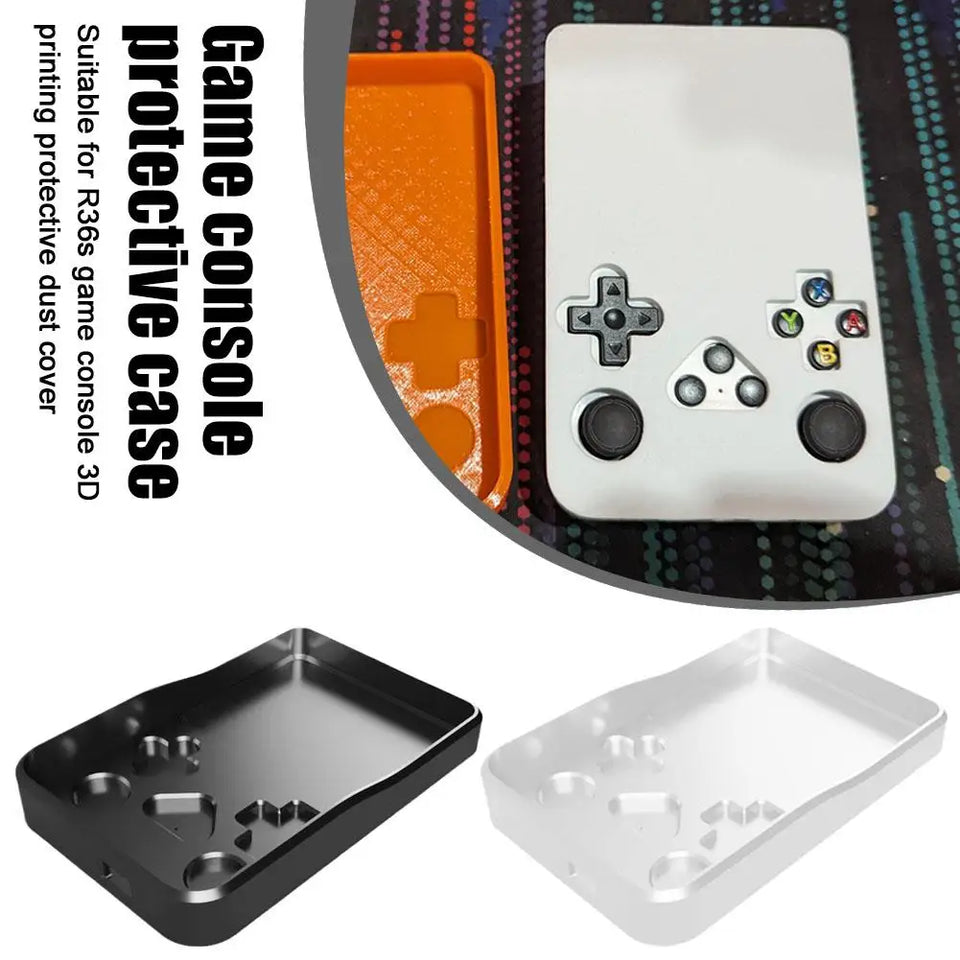 Protective Cover Suitable For R36s Game Console 3D Printing Protective Dust Cover Handheld Game Console Accessories