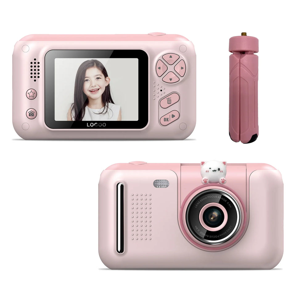 New Kids Camera 1080P Handheld 2.4 Inch HD Screen Childrens Digital Camera Video Recorder Toys for Kids Baby Girl Birthday Gift