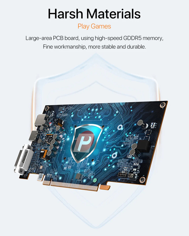 MLLSE AMD Radeon RX 550 4GB Placa De Video Graphics Card GDDR5 128bit PCI-E X16 HDMI DP DVI rx 550 4gb Desktop Gaming Video Card