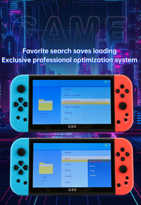 NEW X80 Portable Game Console 7-inch HD Large Screen Arcade PS1 Emulator Multi-function Nostalgia Classic PSP Handheld Game