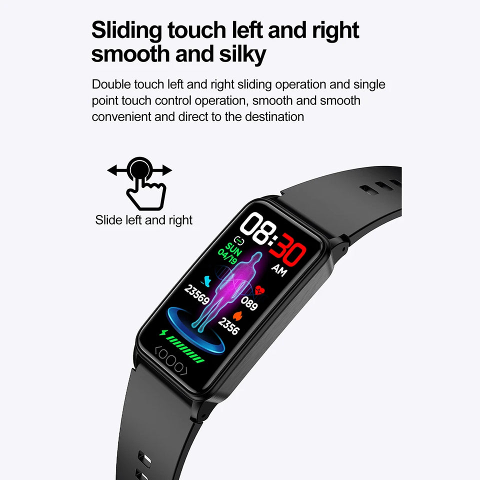 TK71pro Smart Watches For Men Women 1.47" Screen Fitness Tracker Heart Rate Blood Glucose Monitor IP68 Waterproof Smartwatch