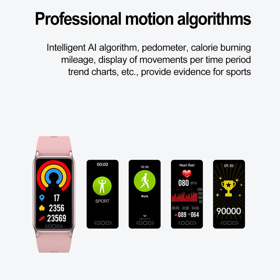 TK71pro Smart Watches For Men Women 1.47" Screen Fitness Tracker Heart Rate Blood Glucose Monitor IP68 Waterproof Smartwatch