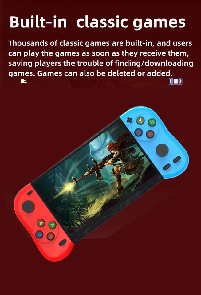 WALKGAMER new 5.1-inch double play video handheld game console 12000 game portable emulator arcade retro gaming  mp4 game device