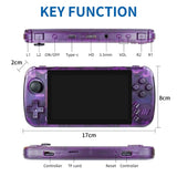 X39 Pro Handheld Game Console With 4000+ Games 4.5 Inch IPS Screen 3000mAh Rechargeable Battery Game Console Ideal Gift For Kids