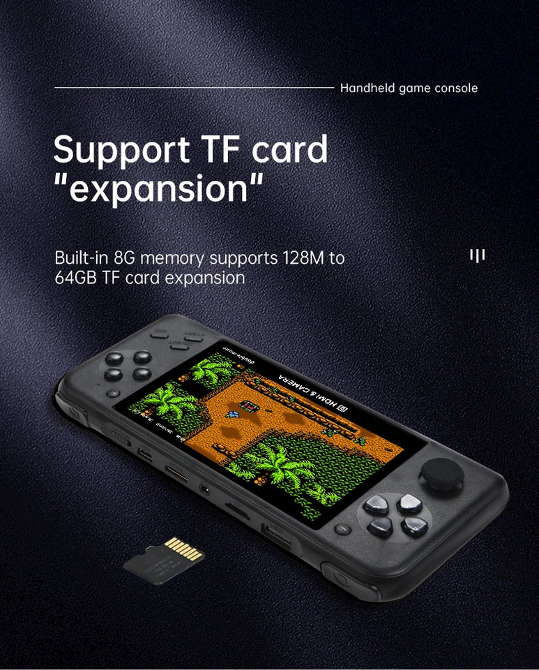 XY-10  4.3 inch Game Console Portable Camera MP5 LCD Rechargeable Handheld Doubles game machine 8G 10000+games  Children's Gifts