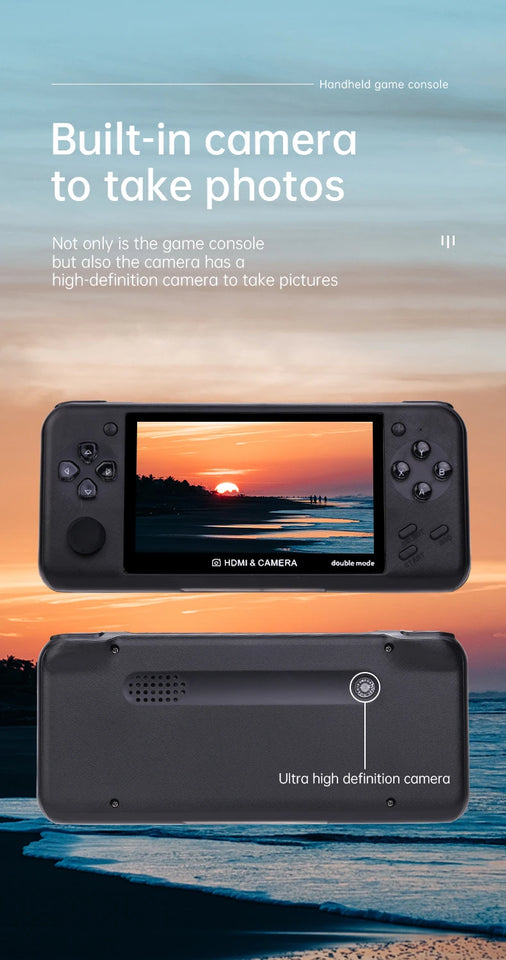 XY-10  4.3 inch Game Console Portable Camera MP5 LCD Rechargeable Handheld Doubles game machine 8G 10000+games  Children's Gifts
