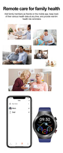 Laser Treatment Three High Smart Watch ECG Blood Glucose Smartwatch Body Temperature Bluetooth Call Clock 2024 New Medical Grade