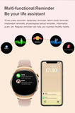 For Huawei IOS Xiaomi Gold Fashion Smart Watch Women GPS Sport Trajectory Heart Rate NFC Bluetooth Call Waterproof Smartwatches
