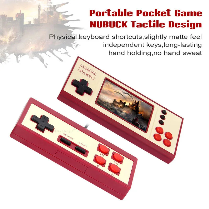 K30 Classic Retro Portable Mini Handheld Video Game Console 2.8 Inch Color LCD Kids Color Game Player Built-in 500 Games