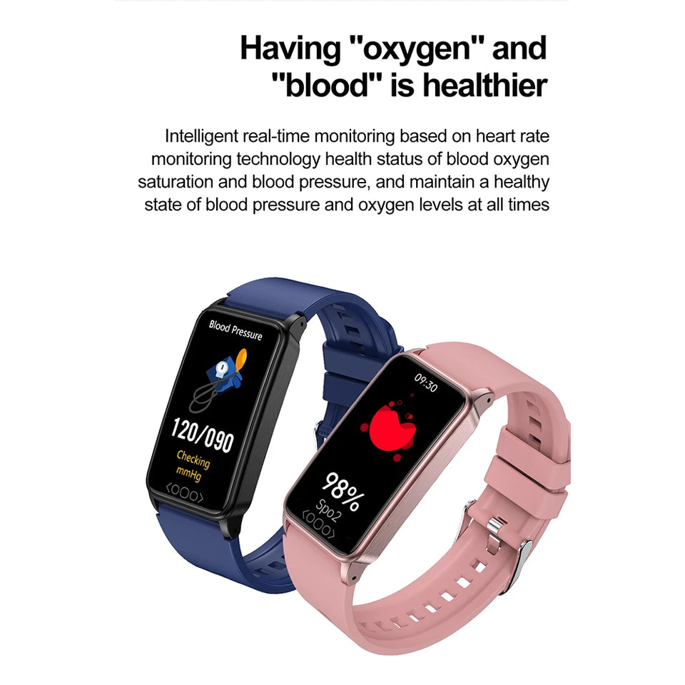 TK71pro Smart Watches For Men Women 1.47" Screen Fitness Tracker Heart Rate Blood Glucose Monitor IP68 Waterproof Smartwatch