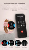 For Huawei IOS Xiaomi Gold Fashion Smart Watch Women GPS Sport Trajectory Heart Rate NFC Bluetooth Call Waterproof Smartwatches