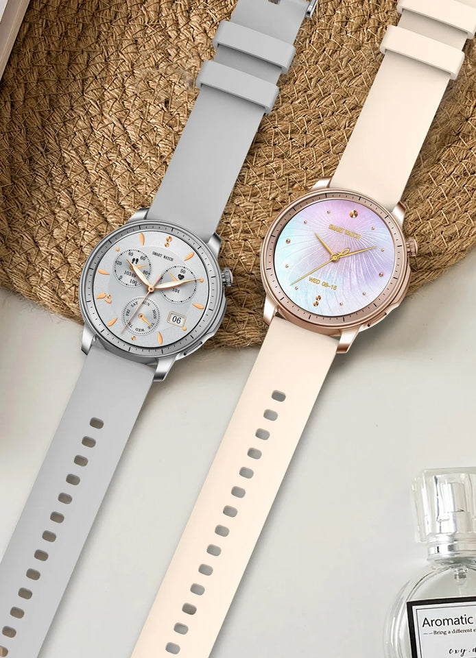 V65 Smartwatch Women 1.32 inch AMOLED Bluetooth Call Smart Watch Custom Dial Watches Heart Rate Tracker For Android iOS Watches