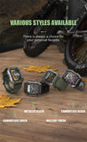 Military Rugged Smart Watch Men Sports Fitness Tracker IP68 Deep Waterproof Heart Rate Oxygen Bluetooth Call Smartwatch 2024 New
