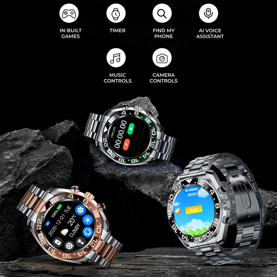Aiweile AW35 High-end Luxury Man Watch Smart Watch Waterproof Bluetooth Call Digital Sport Business Original pk gts 3 vibe 7 pro