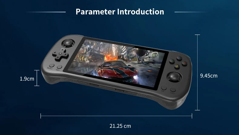 Powkiddy X55 5.5 inch IPS Screen Handheld Game Console Open Source RK3566 Retro Video Games Console Player Box Children's Gifts