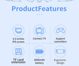 Gamehero POWKIDDY X55 5.5 INCH 1280*720 IPS Screen RK3566 Handheld Game Console Open-Source Retro Console Children's gifts