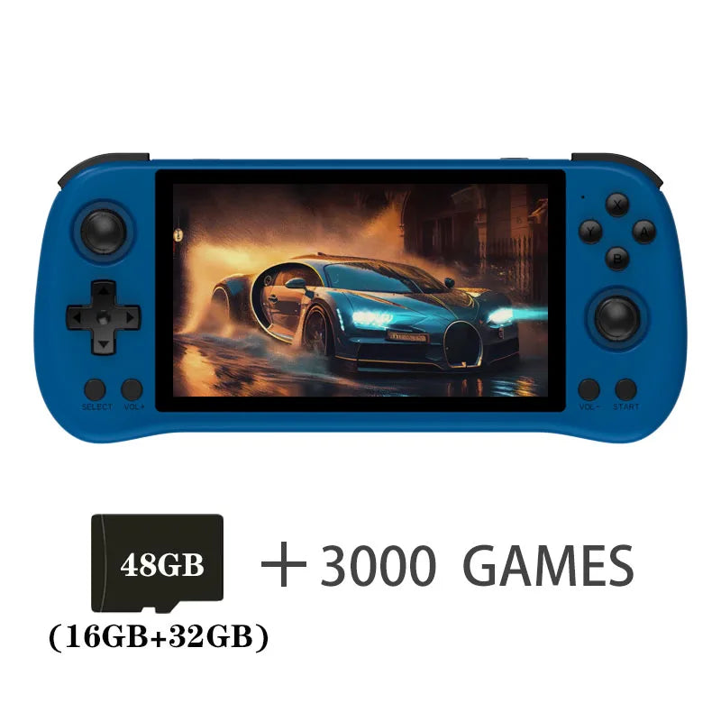 NEW color POWKIDDY X55 5.5 INCH 1280*720 IPS Screen RK3566 Handheld Game Console Open-Source Retro Console Children's gifts