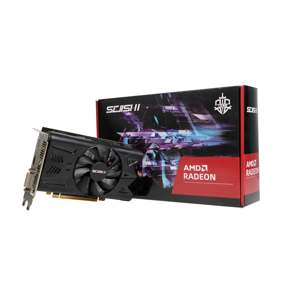 SEJISHI RX 470 4G Graphics Cards AMD Radeon RX470 4GB GDDR5 256bit Video Card HDMI DP DVI Desktop Gaming Computer placa de video