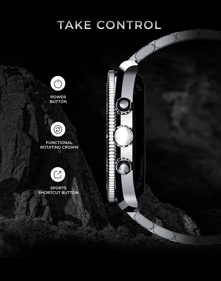 Aiweile AW35 High-end Luxury Man Watch Smart Watch Waterproof Bluetooth Call Digital Sport Business Original pk gts 3 vibe 7 pro